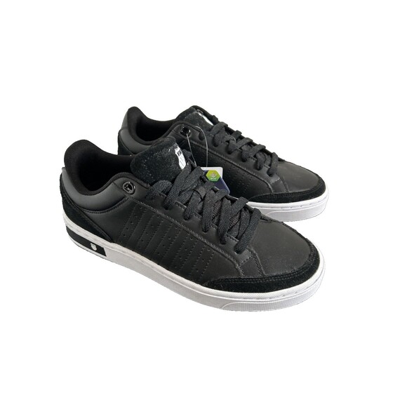 K-SWISS Men's COURT BLOCK Sneaker Black/White Size 6.5 /EUR 39 - Picture 2 of 10